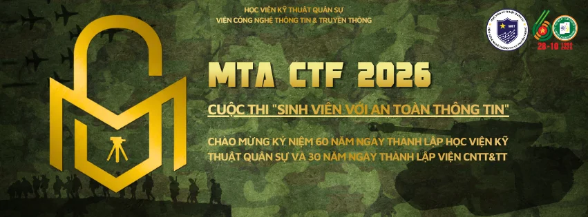 Cuộc thi Sinh viên với An toàn thông tin 2026 - Học viện Kỹ thuật Quân sự