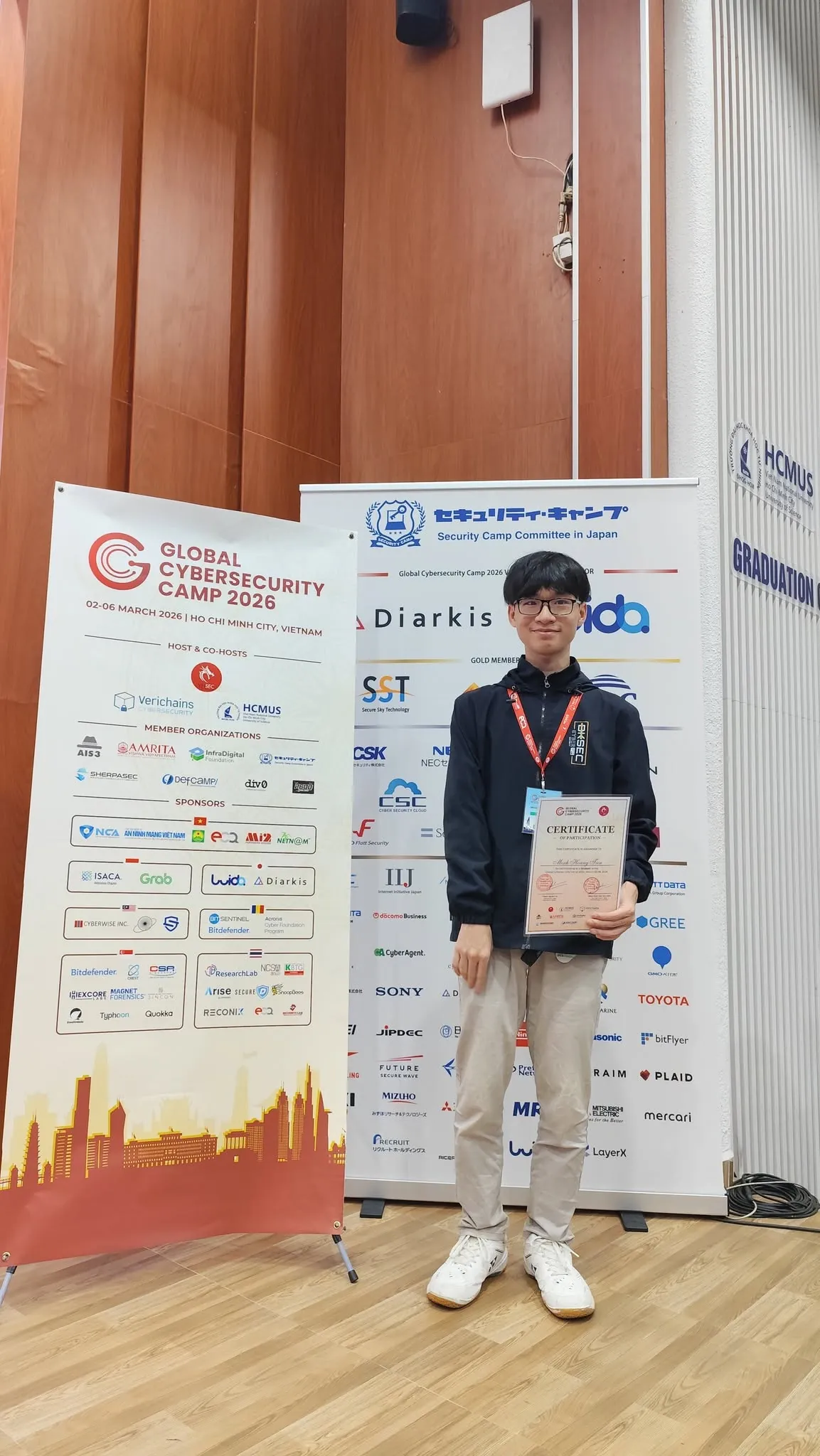 Hoàng Tiến Minh cùng chứng nhận tham gia GCC 2026